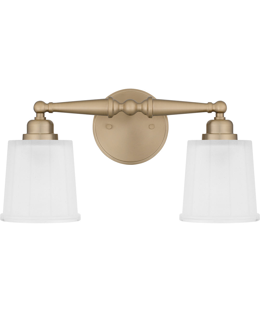 Cecilia Medium 2-light Bath Light Bronze Gold