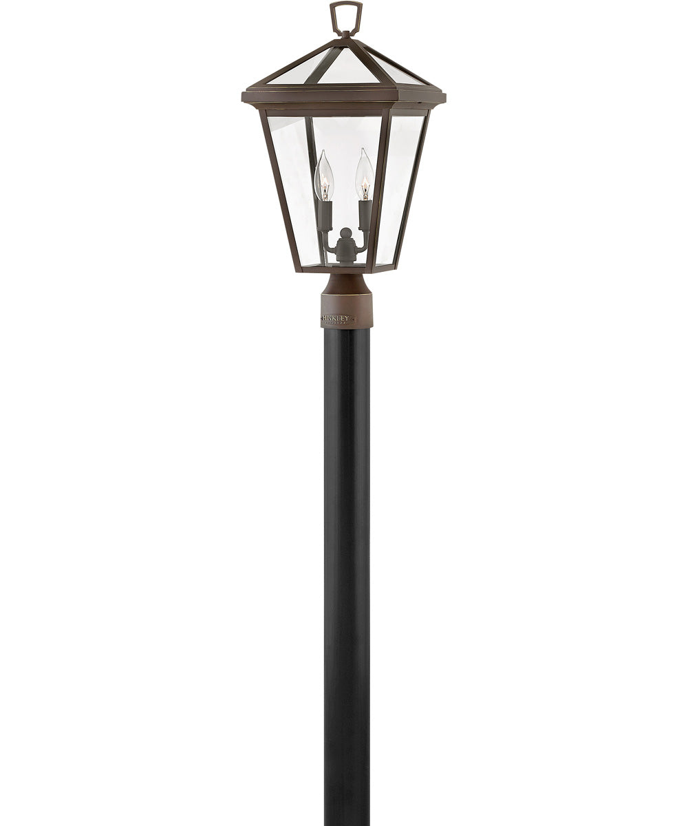 Alford Place 2-Light LED Medium Outdoor Post Top or Pier Mount Lantern in Oil Rubbed Bronze