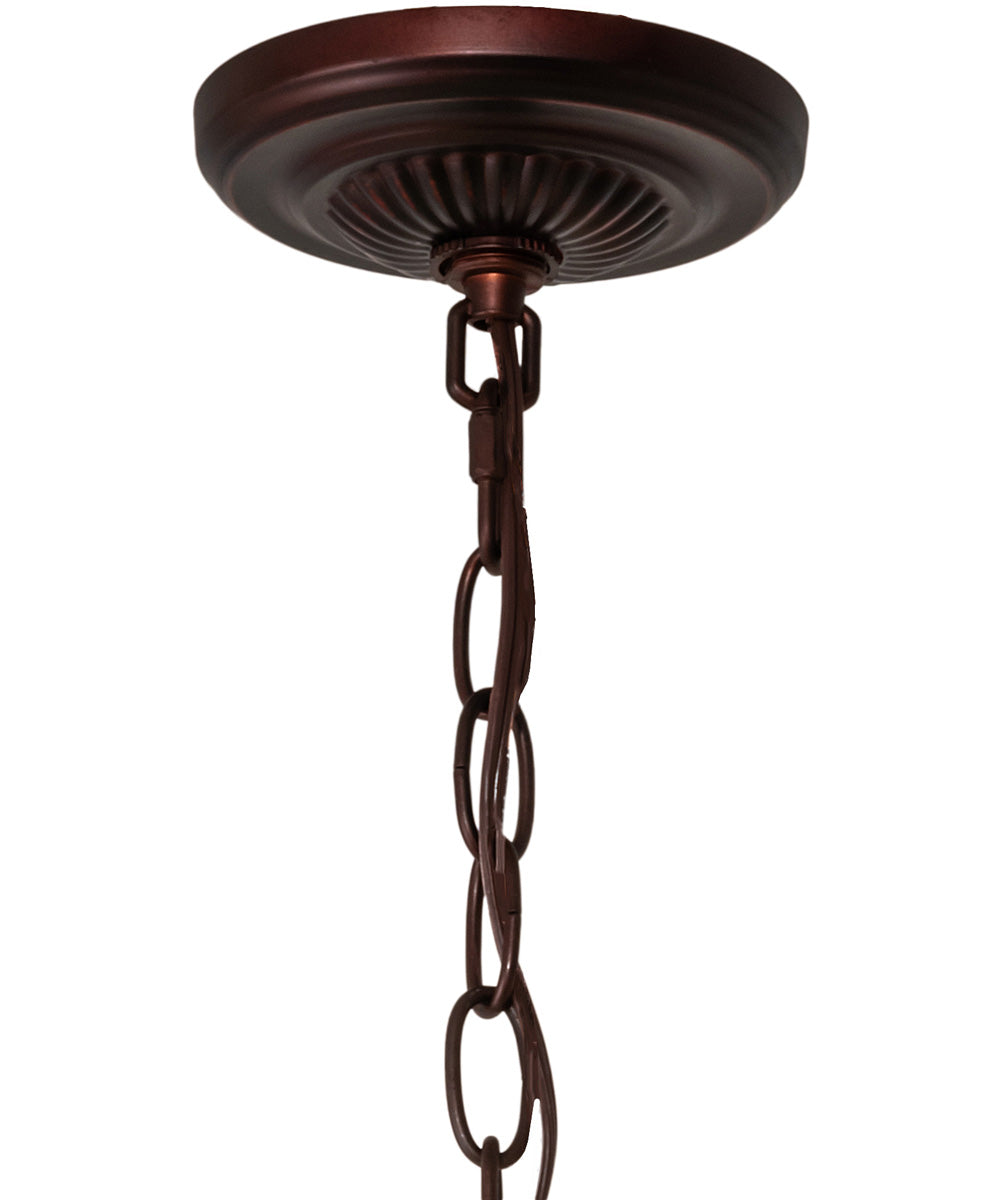 22" Wide Tiffany Cabbage Rose Pendant