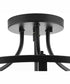Gilliam 13 in. 3-Light New Traditional Semi-Flush Mount Matte Black