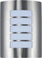 11"H View LED 1-Light Outdoor Wall Sconce Stainless Steel
