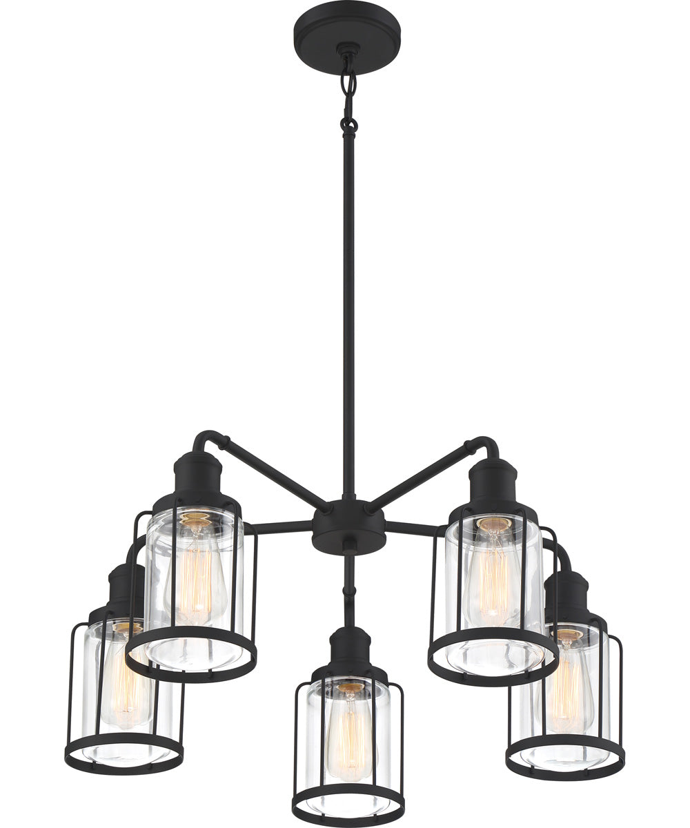 Ludlow 5-light Chandelier Earth Black