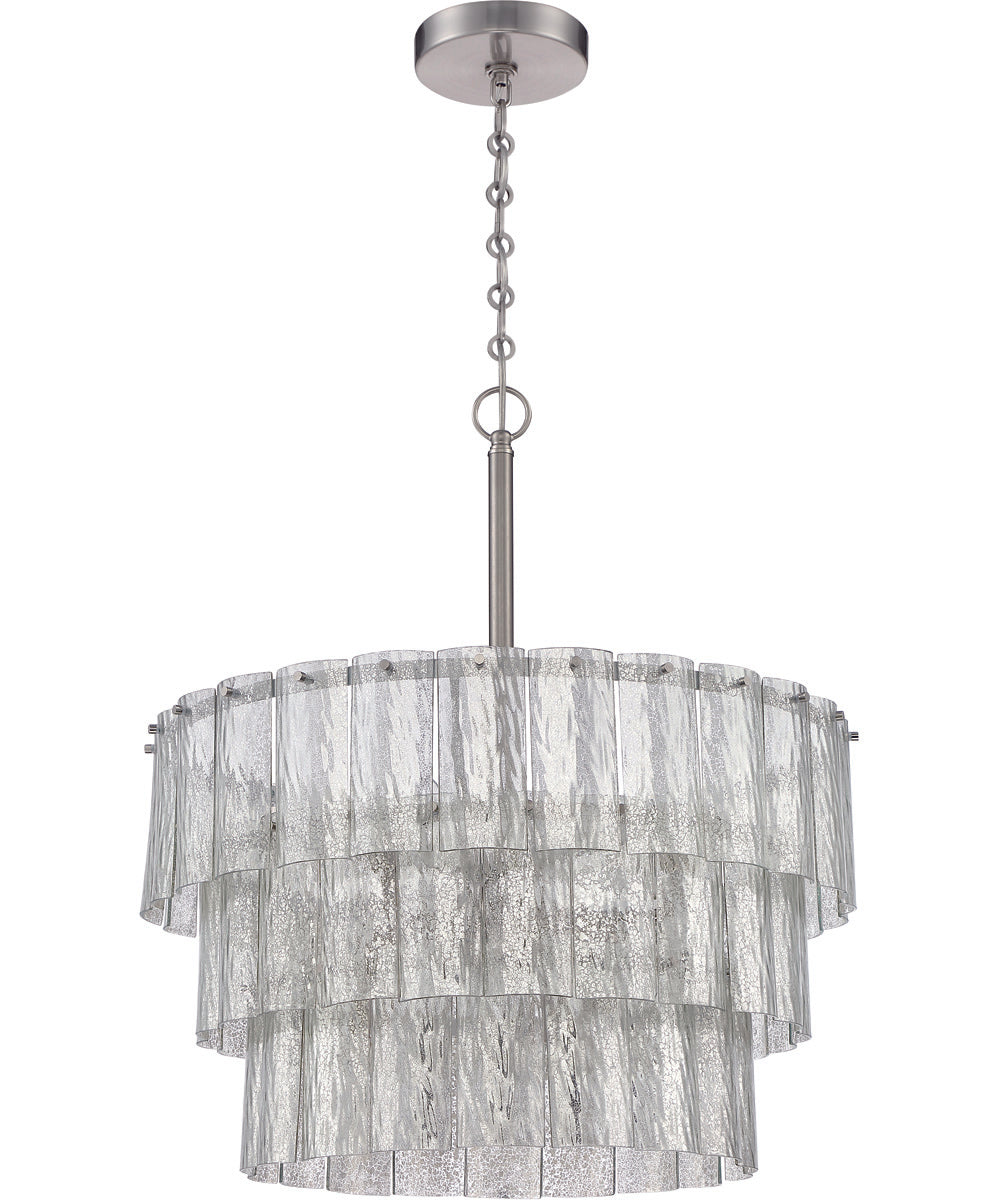 Museo 9-Light Pendant Brushed Polished Nickel