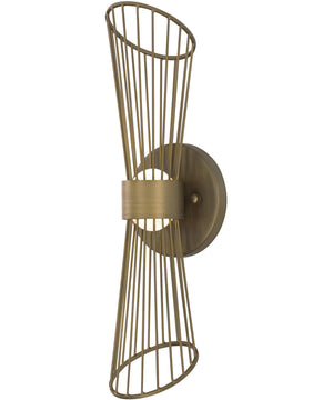 Zeta LED Wall Sconce Natural Aged Brass