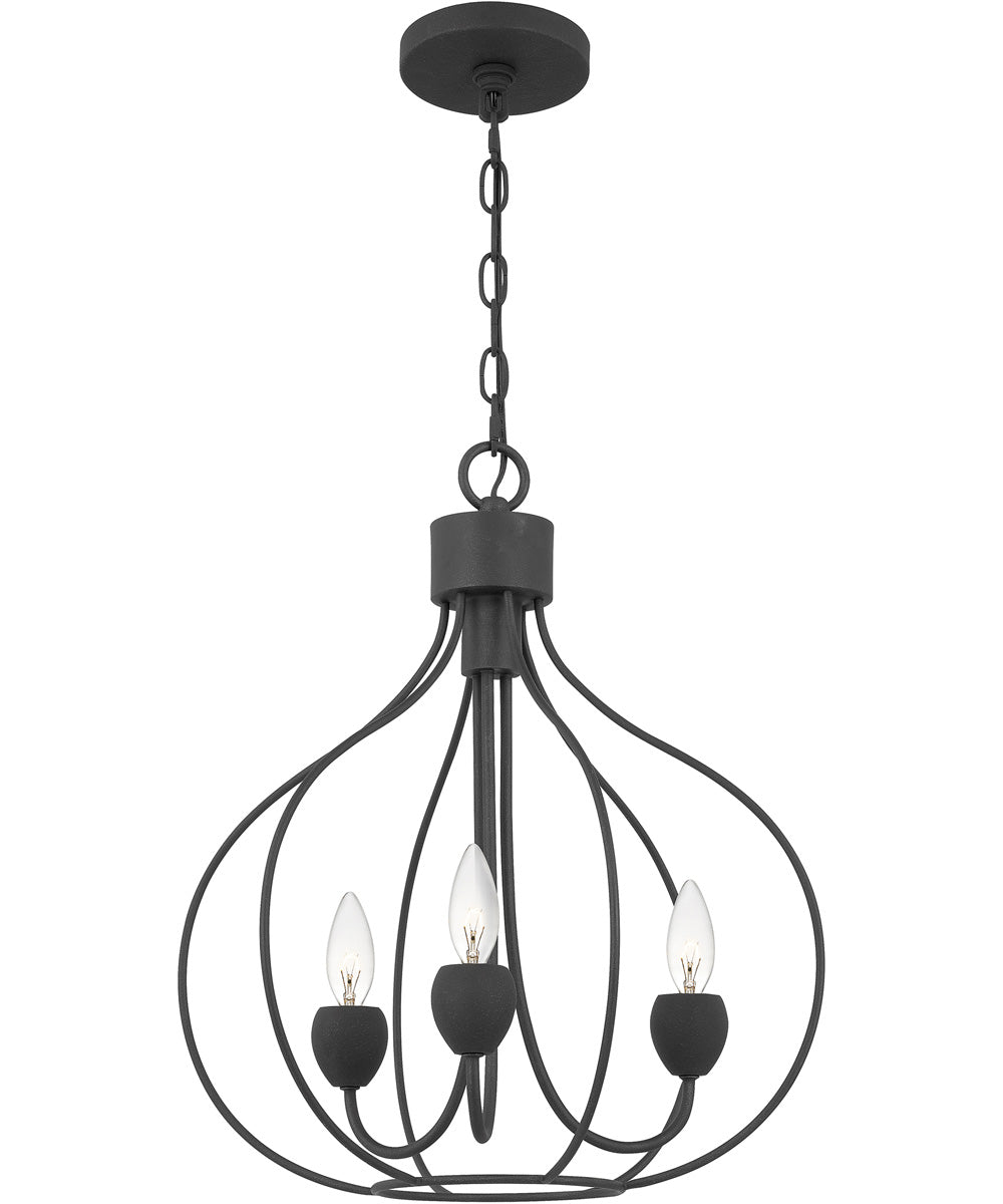 Walsh 3-light Pendant Grey Ash