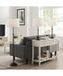 Sandoval 1-Light 3Pcs Floor & Table Lamp Set Orb/White Shade