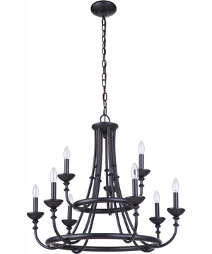 Marlowe 9-Light Chandelier Flat Black