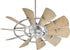 44"W Windmill Indoor/Outdoor Patio Ceiling Fan Galvanized
