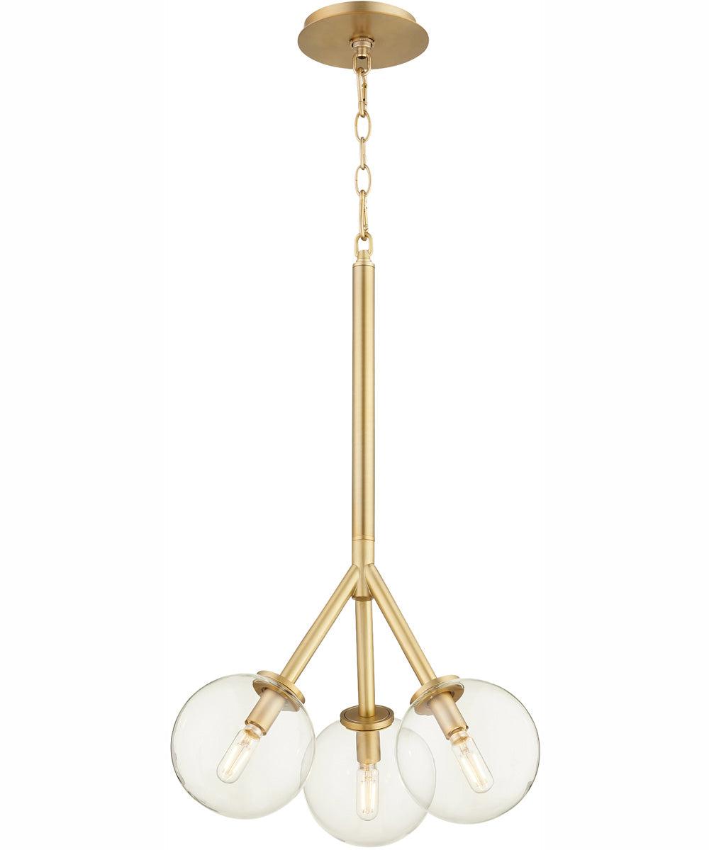 Rovi 3-light Pendant Aged Brass