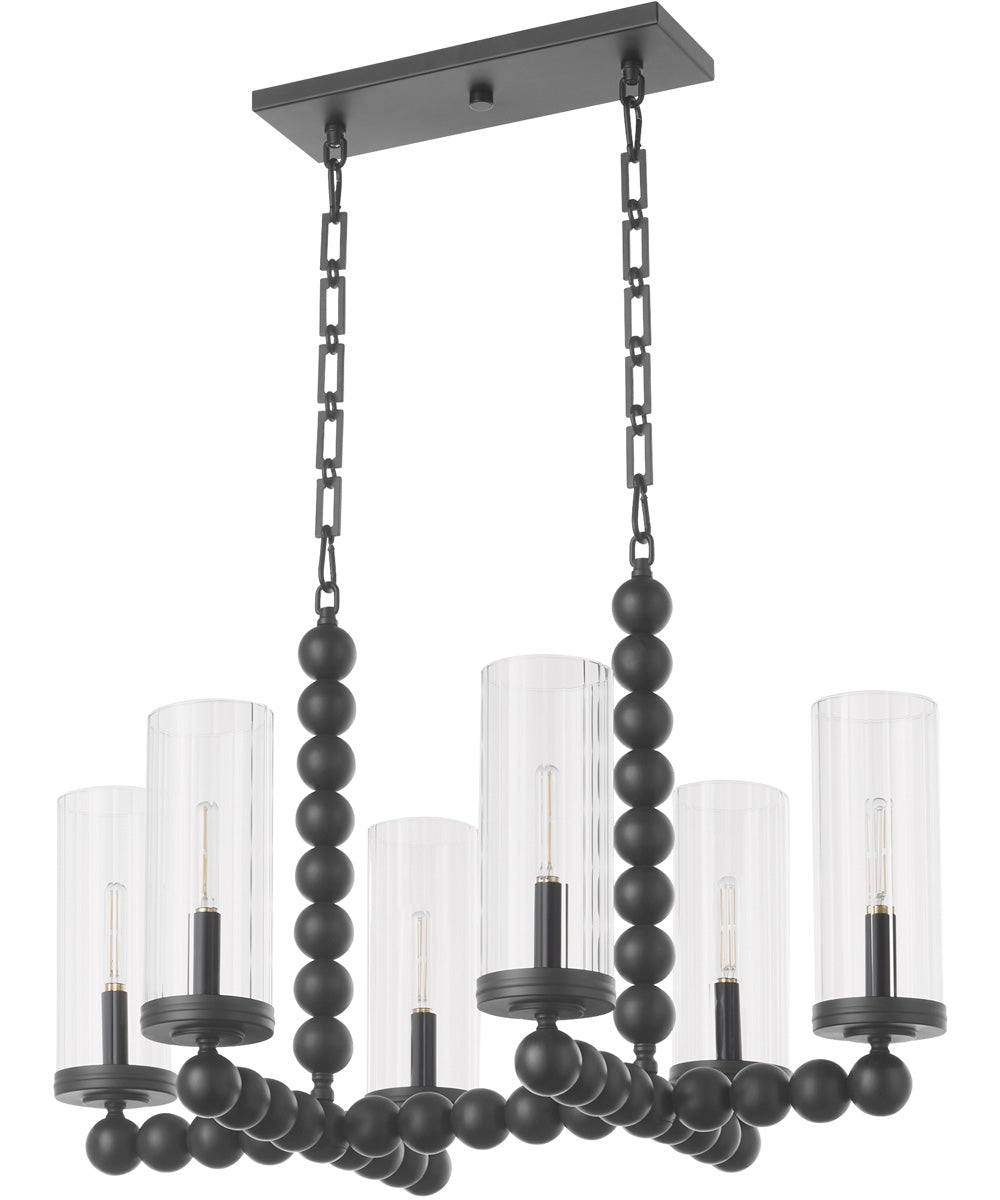 Tamara Day's Lee Boulevard 6-light Chandelier Matte Black