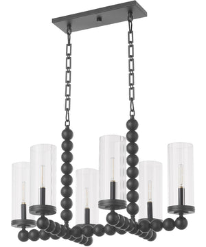 Tamara Day's Lee Boulevard 6-light Chandelier Matte Black
