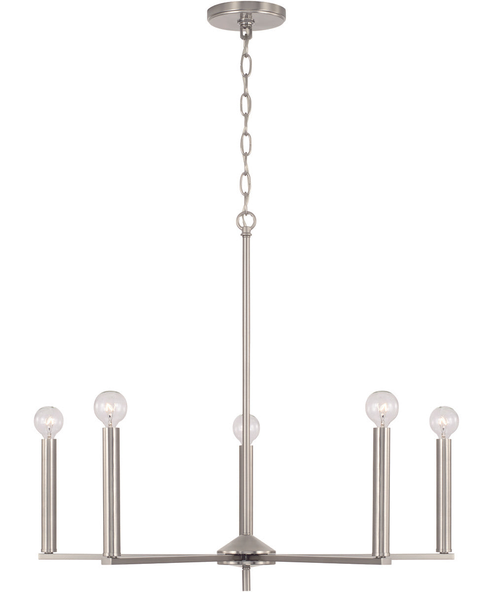 Portman 5-Light Chandelier Brushed Nickel