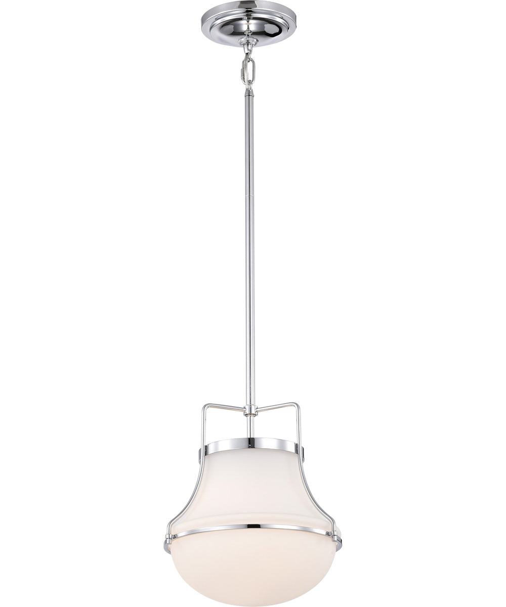 Valdora 1-Light Pendant Polished Nickel
