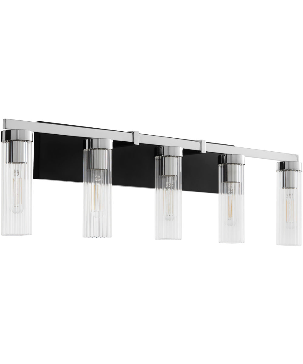 Kilbey 5-light Bath Vanity Light Matte Black