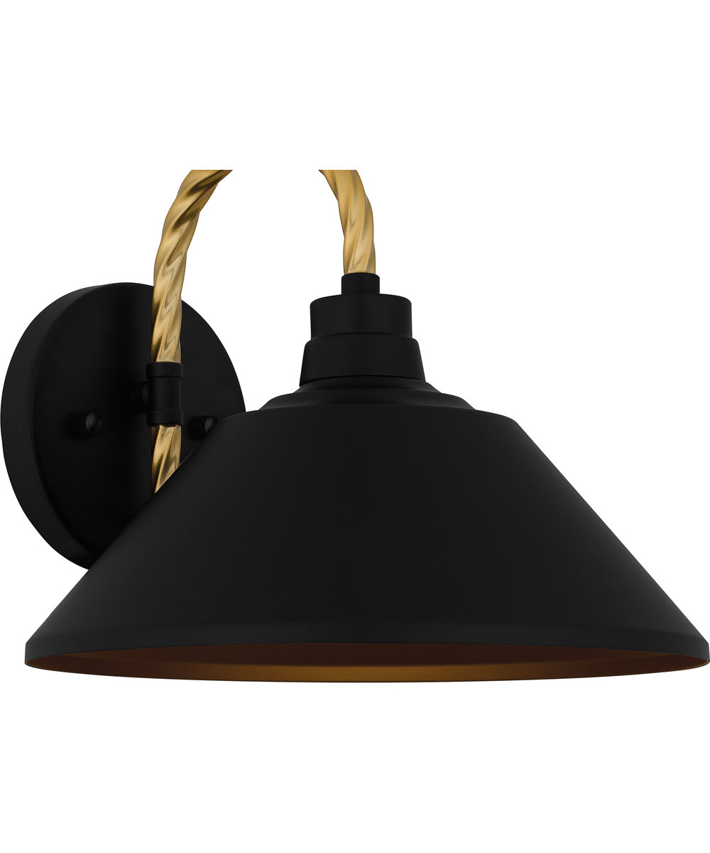 Longshore Medium 1-light Outdoor Wall Light Matte Black