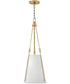 Danvers 1-Light Small Pendant in Lacquered Dark Brass