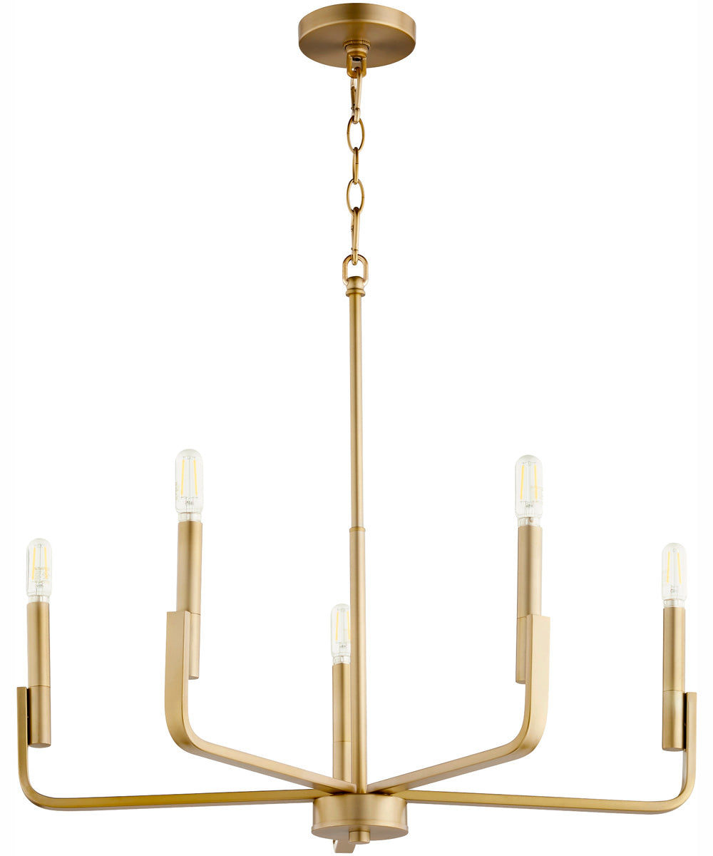 Tempo 6-light Chandelier Aged Brass