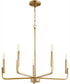 Tempo 6-light Chandelier Aged Brass