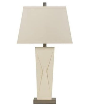 Ashley Radley Cream Faux Leather Table Lamp L245374