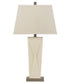 Ashley Radley Cream Faux Leather Table Lamp L245374