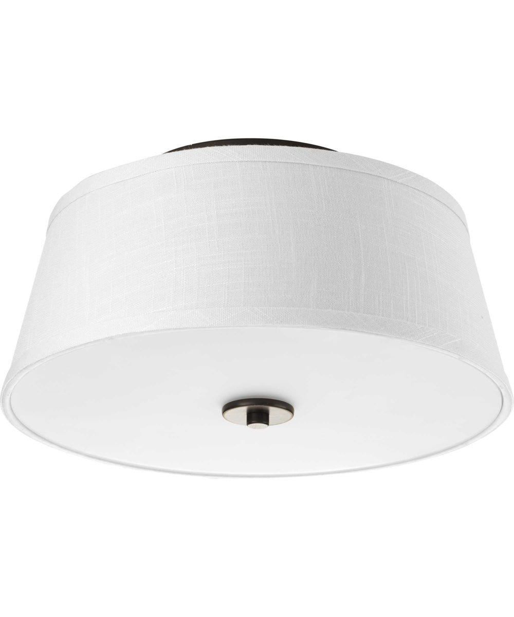 Arden 2-Light 14" Flush Mount Antique Bronze