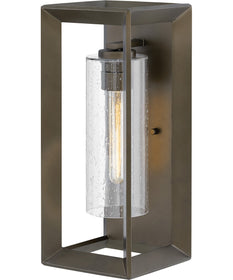 Rhodes 1-Light Medium Outdoor Wall Mount Lantern in Warm Bronze