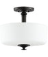 Dardyn 3-Light Convertible Semi Flush Espresso