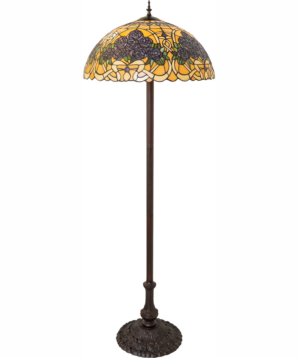 62" High Rose Bouquet Floor Lamp