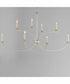 Charlton 8-Light Chandelier Weathered White/Gold Leaf