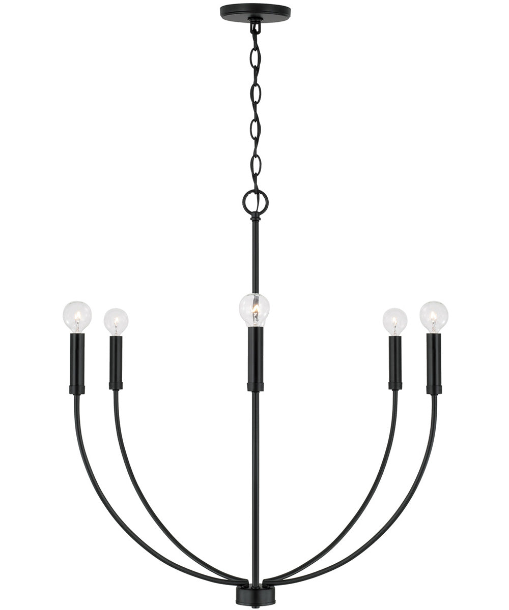Ansley 6-Light Chandelier Matte Black