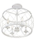 Dury Medium 4-light Semi Flush Mount Antique White