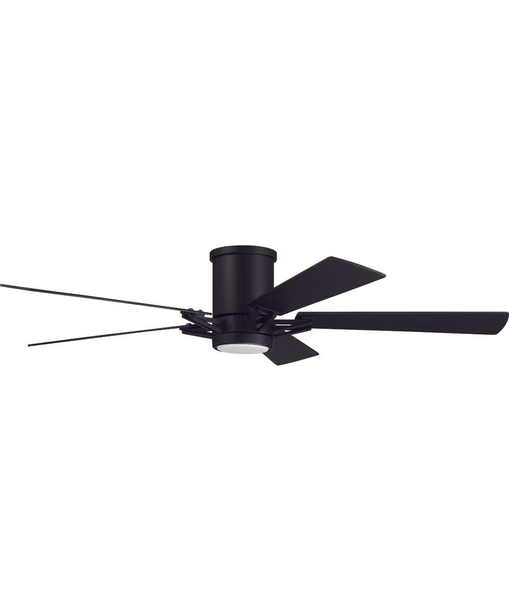 52" Wyatt 1-Light Ceiling Fan Flat Black