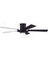 52" Wyatt 1-Light Ceiling Fan Flat Black