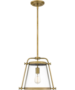 Cardiff Small 1-light Mini Pendant Weathered Brass