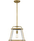 Cardiff Small 1-light Mini Pendant Weathered Brass