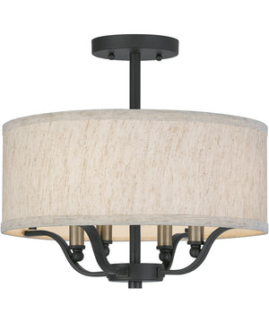 Cheyenne 4-light Semi Flush Mount Western Bronze