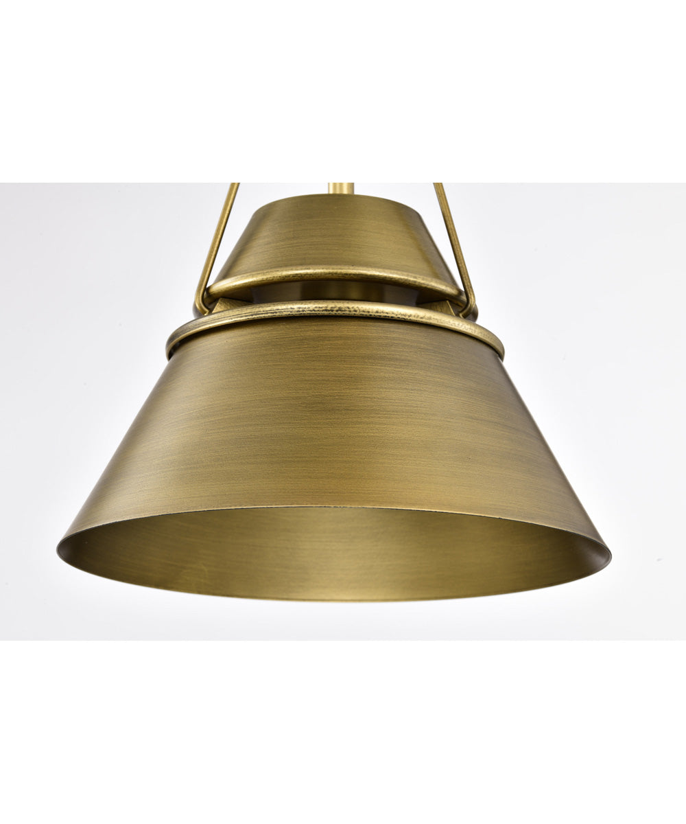 Adina 1-Light Pendant Natural Brass