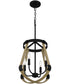 Demura 4-light Pendant Matte Black