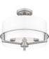 Seymour Medium 3-light Semi Flush Mount Brushed Nickel