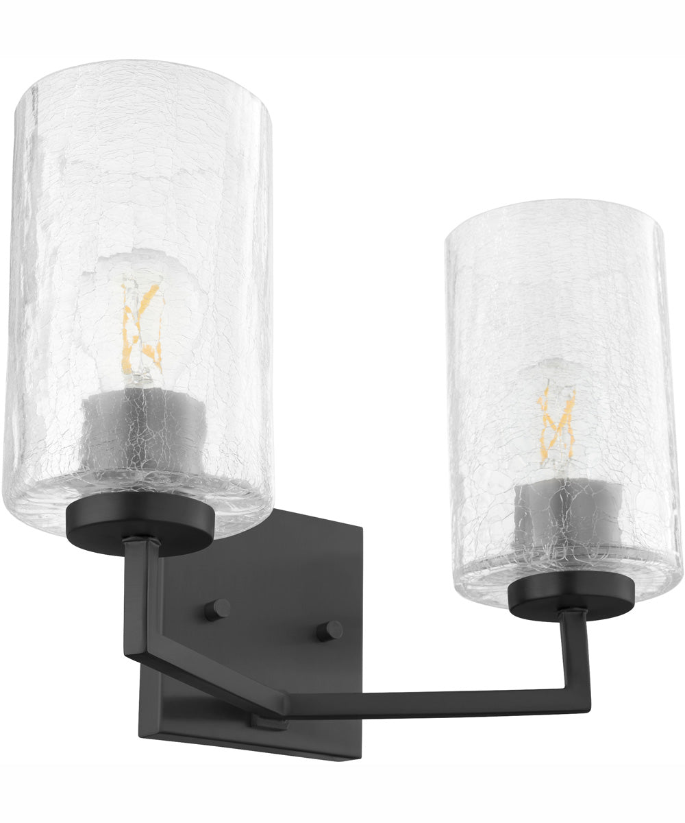 Merrick 2-light Wall Mount Light Fixture Matte Black