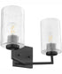 Merrick 2-light Wall Mount Light Fixture Matte Black