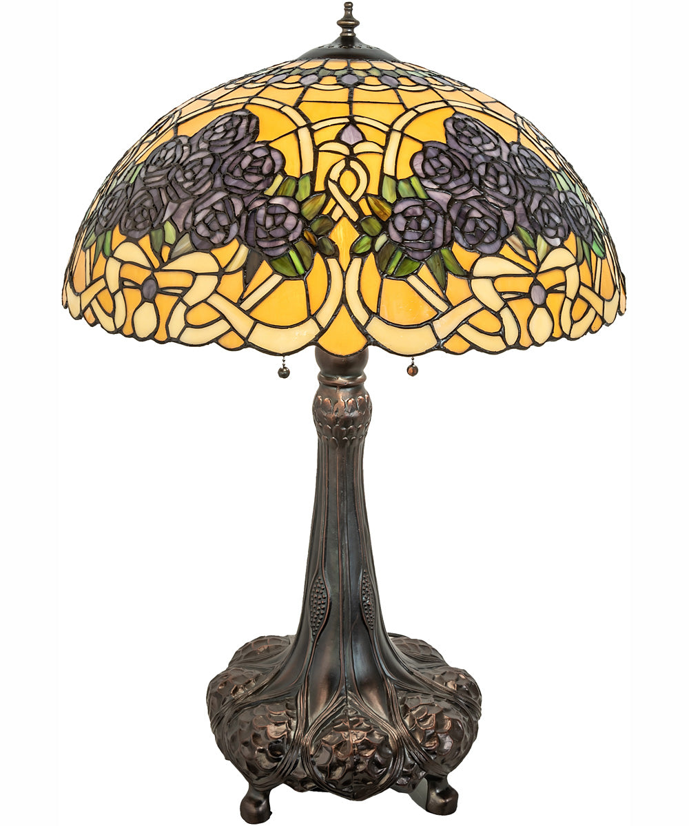 31" High Rose Bouquet Table Lamp