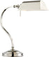 19"H Georgino 1-light Desk Lamp Polished Steel
