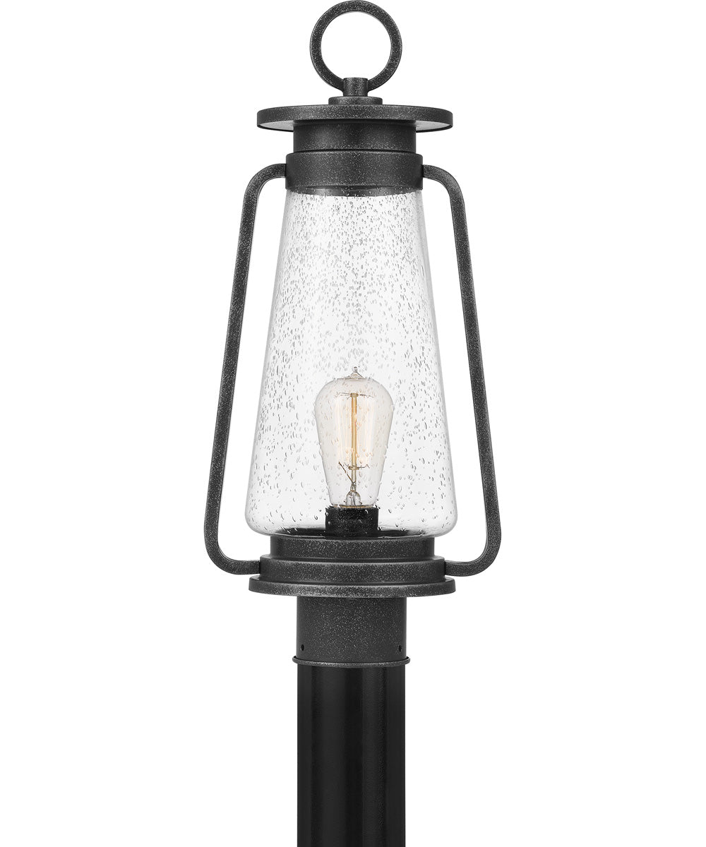 Sutton Large 1-light Outdoor Post Light Speckled Black