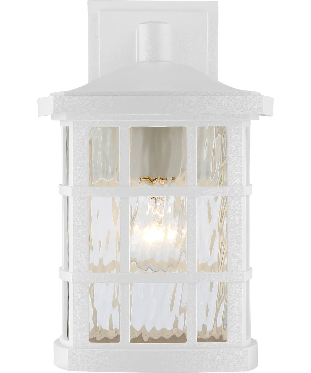 Stonington Medium 1-light Outdoor Wall Light  Coastal Armour White Lustre