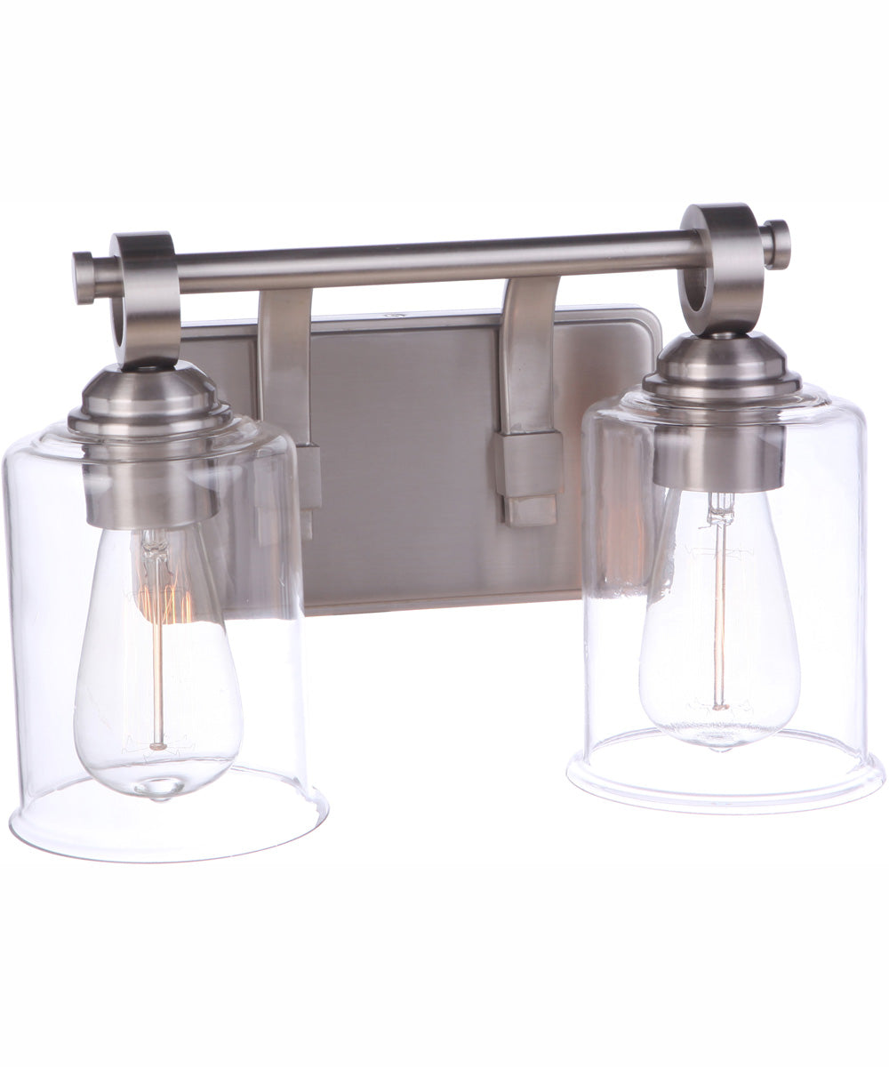Romero 2-Light Vanity Brushed Polished Nickel