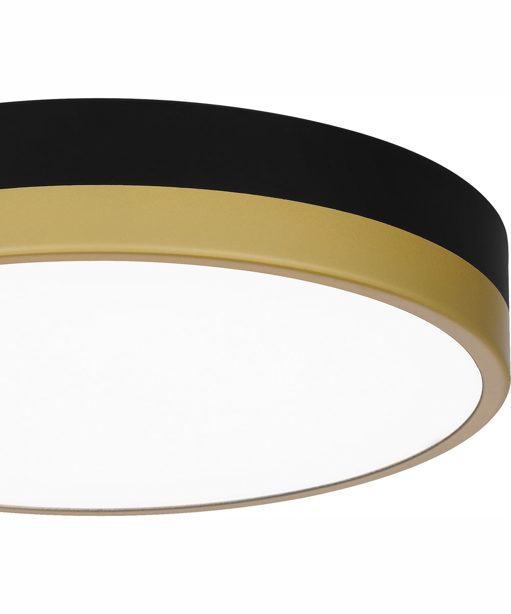 Weldin Small Flush Mount Matte Black Gold
