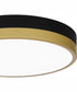 Weldin Small Flush Mount Matte Black Gold