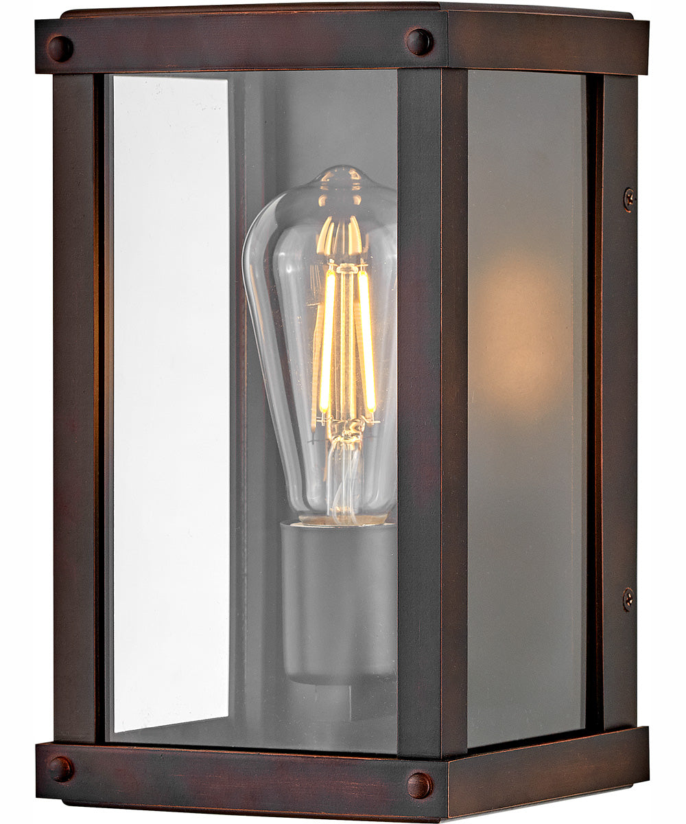 Beckham 1-Light Extra Small Wall Mount Lantern in Blackened Copper
