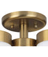 Elevate 3-Light 11-3/4" Flush Mount Brushed Bronze